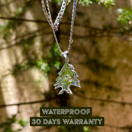 Stainless Steel Necklace - Cedar of Lebanon | Elegant Lebanese Jewelry