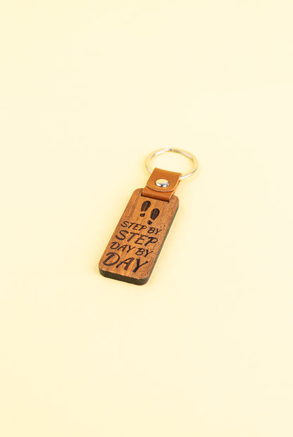 Custom Engraved Wooden Keychain