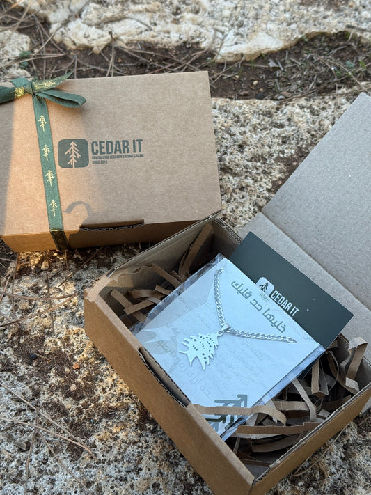 Cedar of Lebanon Necklace — Wear Your Roots | Stainless Steel